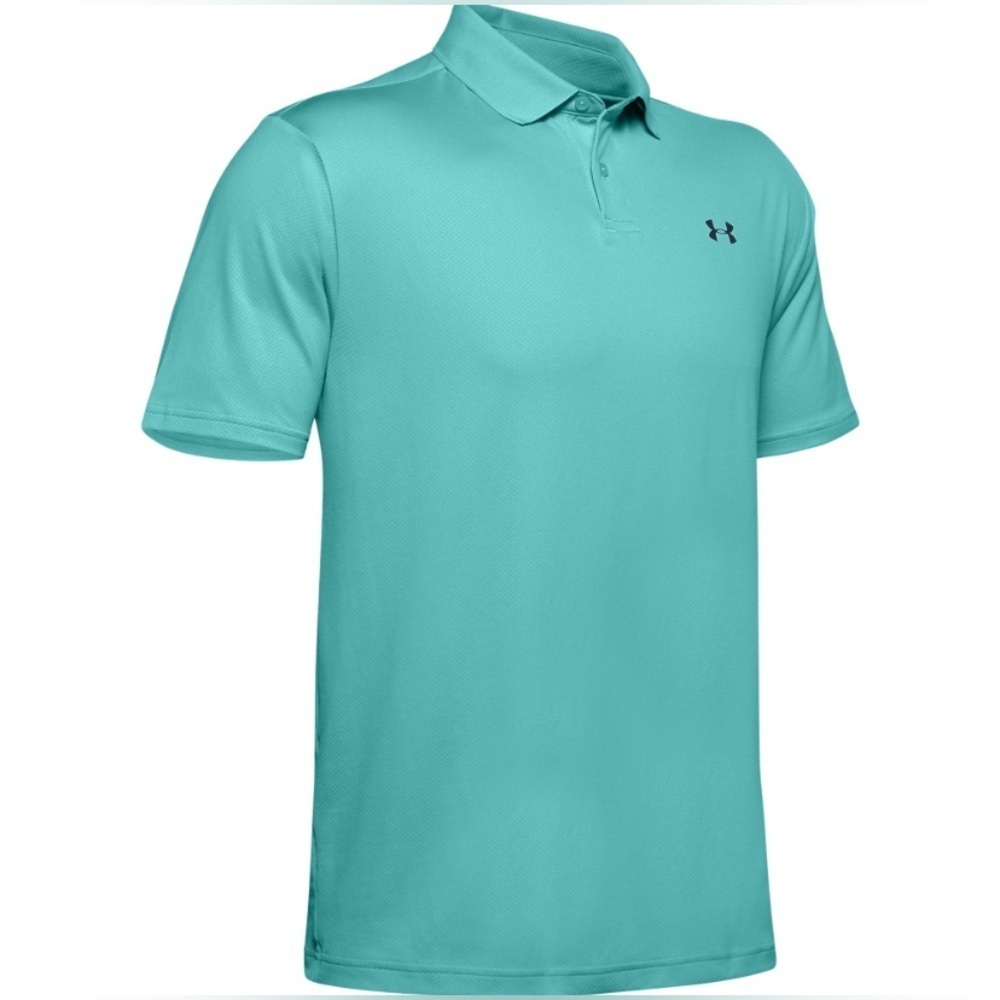 Men’s Under Armour Blue The Performance HeatGear Polo‎ Size Large EUC